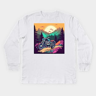 Riding Beyond Limits: Innovative Mountain Bike Styles for the Adventurous Spirit Kids Long Sleeve T-Shirt